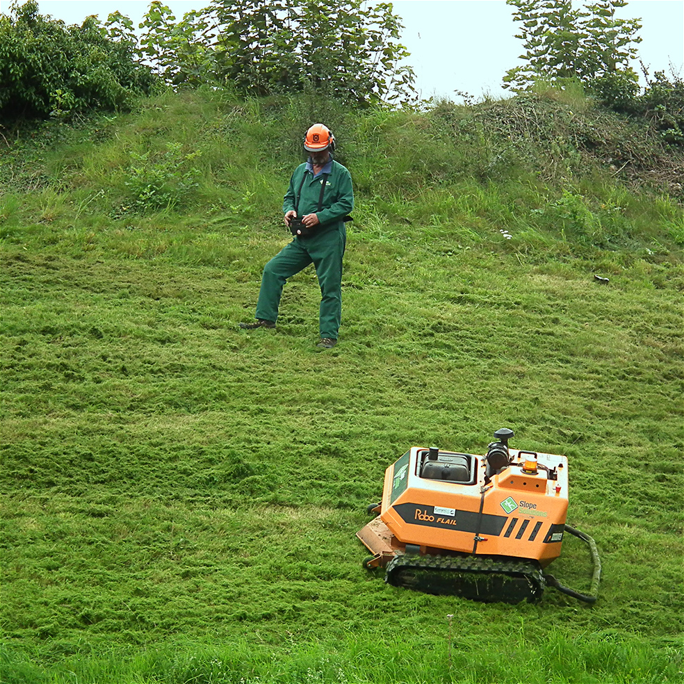 Remote lawn online mower